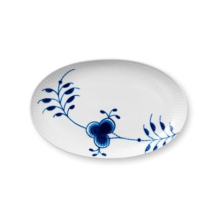 Blue Fluted Mega ovalt fat, Diameter 23 cm Royal Copenhagen
