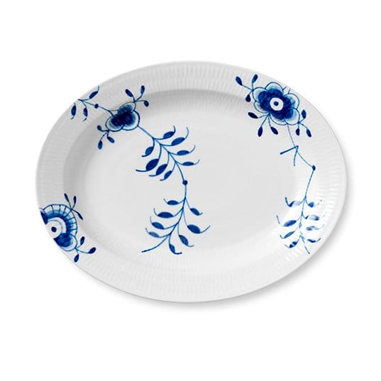 Blue Fluted Mega ovalt fat - Diameter 36,5 cm - Royal Copenhagen