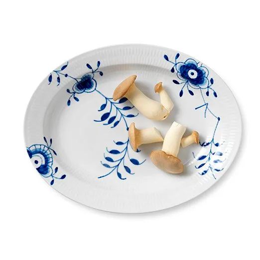 Blue Fluted Mega ovalt fat, Diameter 36,5 cm Royal Copenhagen