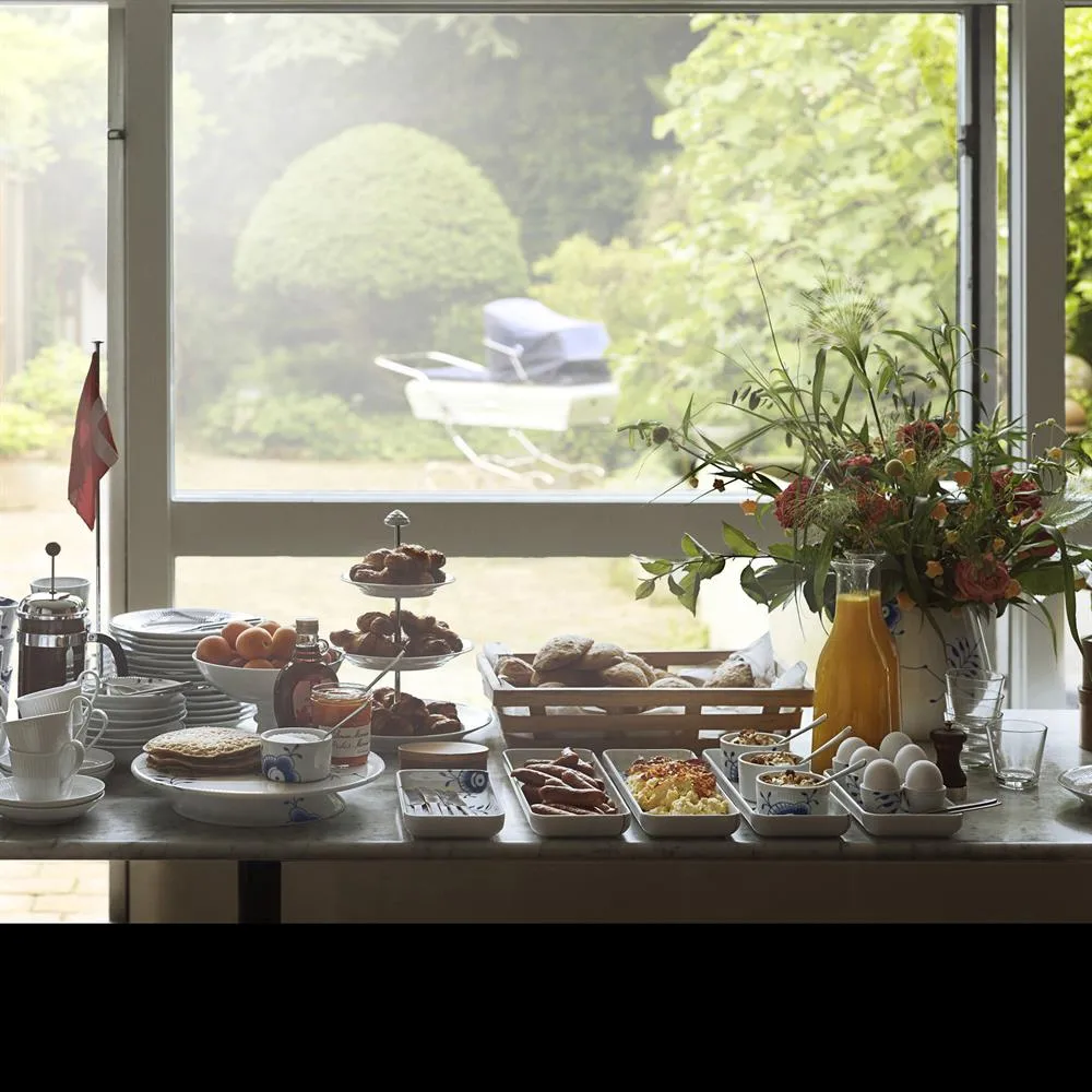 Blue Fluted Mega rektangulært fat, 24 cm Royal Copenhagen