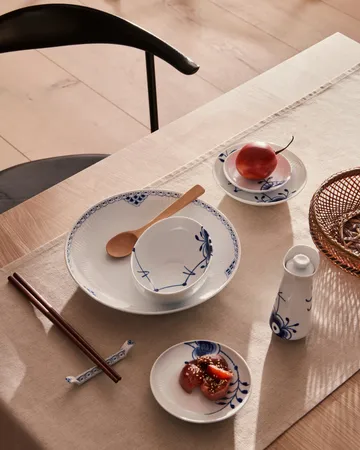 Blue Fluted Mega sauskanne med lokk 0,33 L - White-blue - Royal Copenhagen