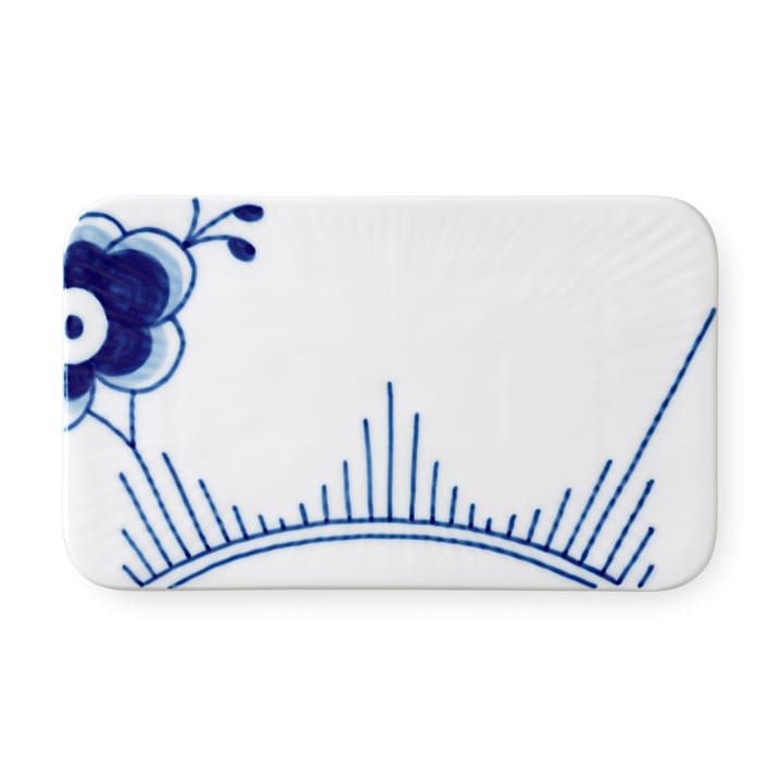 Blue Fluted Mega serveringsfat 9,2 x 15,5 cm, Blå Royal Copenhagen