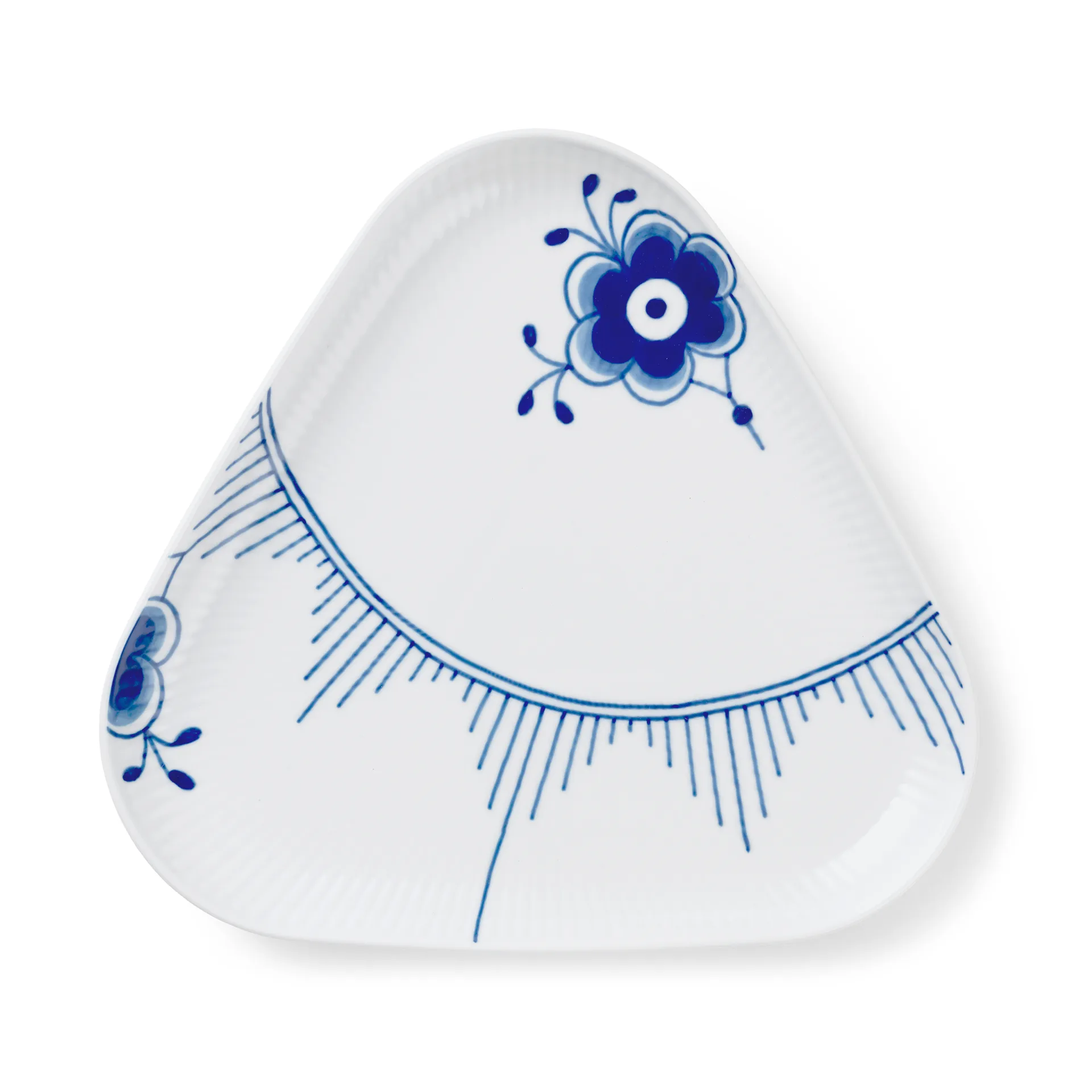 Blue Fluted Mega serveringssett 4 deler, Blå-hvit Royal Copenhagen