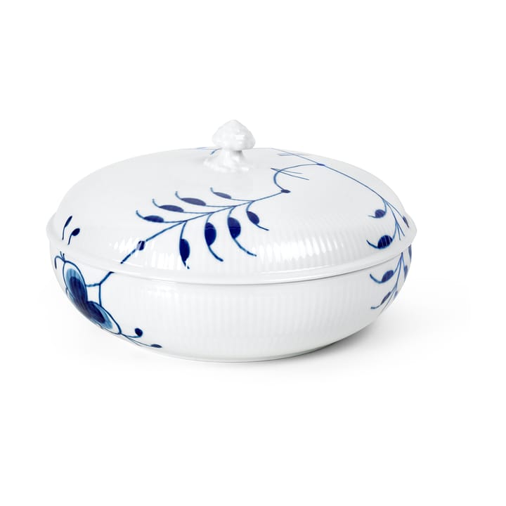 Blue Fluted Mega skål med lock, 130 cl Royal Copenhagen