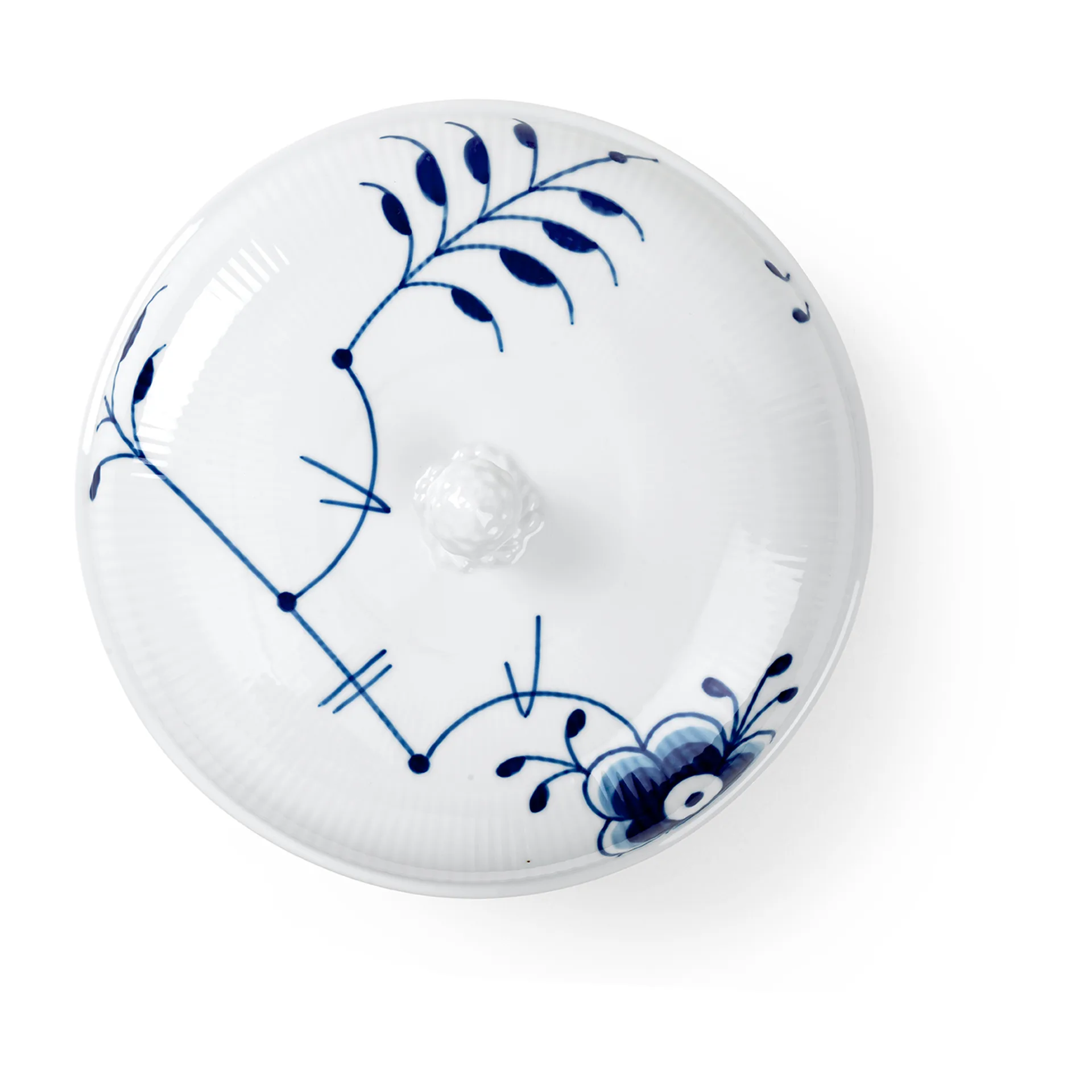 Blue Fluted Mega skål med lock, 130 cl Royal Copenhagen