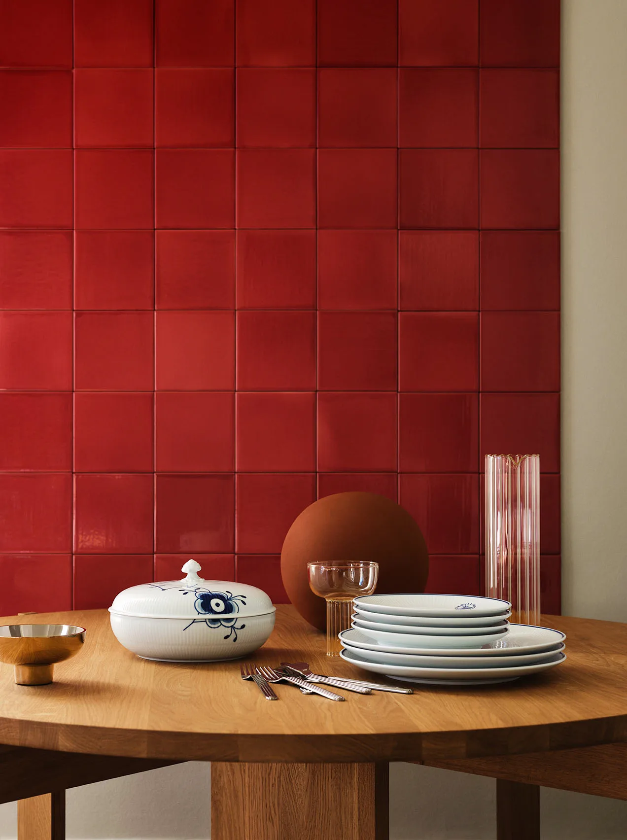 Blue Fluted Mega skål med lock, 130 cl Royal Copenhagen