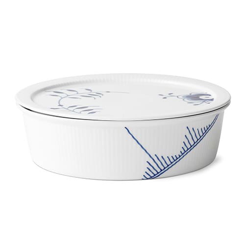 Blue Fluted Mega skål med lock, 145 cl Royal Copenhagen