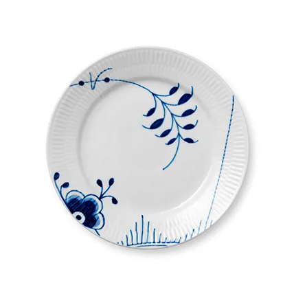Blue Fluted Mega tallerken 2, Diameter 19 cm Royal Copenhagen