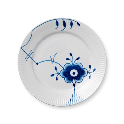 Blue Fluted Mega tallerken 6 - Diameter 19 cm - Royal Copenhagen