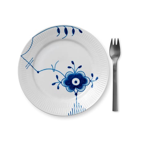 Blue Fluted Mega tallerken 6, Diameter 19 cm Royal Copenhagen