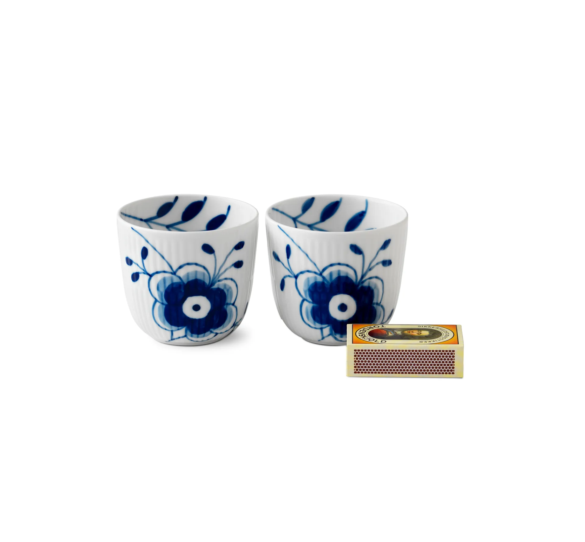 Blue Fluted Mega Telysholder, 6 cm Royal Copenhagen