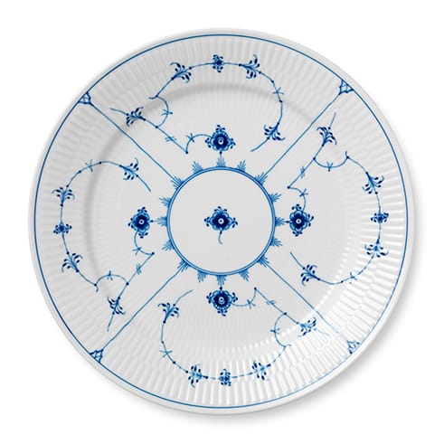 Blue Fluted Plain tallerken, Diameter 27 cm Royal Copenhagen