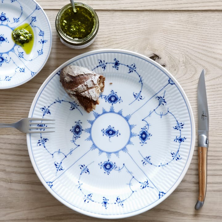 Blue Fluted Plain tallerken, Diameter 27 cm Royal Copenhagen