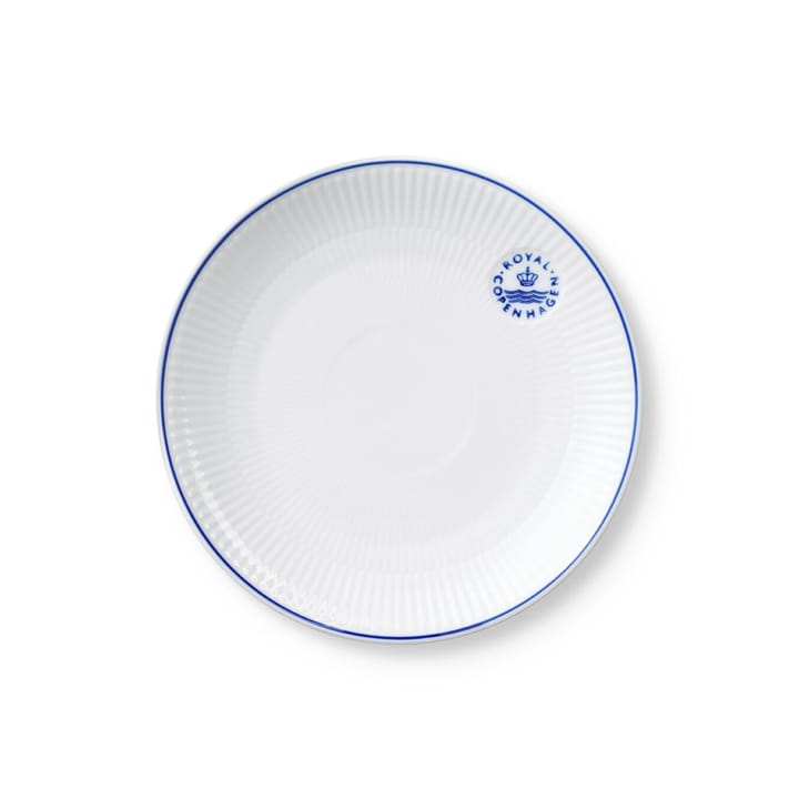 Blueline coupe tallerken Ø19 cm, Hvit-blå Royal Copenhagen