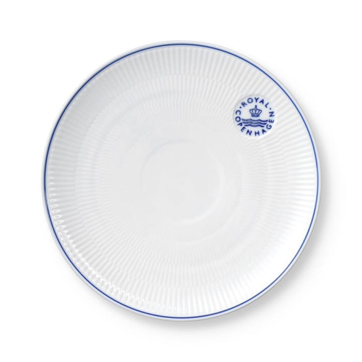 Blueline coupe tallerken Ø23 cm, Hvit-blå Royal Copenhagen