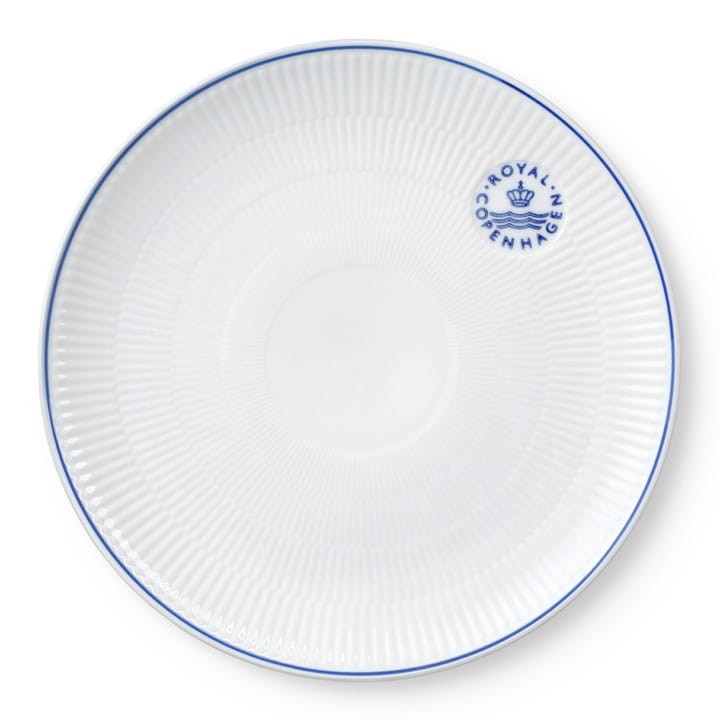 Blueline coupe tallerken Ø27 cm, Hvit-blå Royal Copenhagen