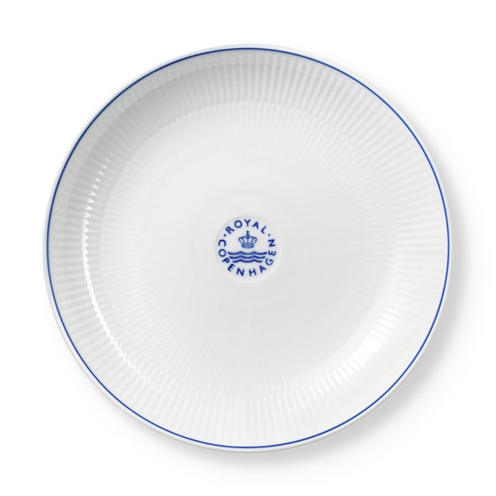 Blueline skål grund Ø25 cm, Hvit-blå Royal Copenhagen