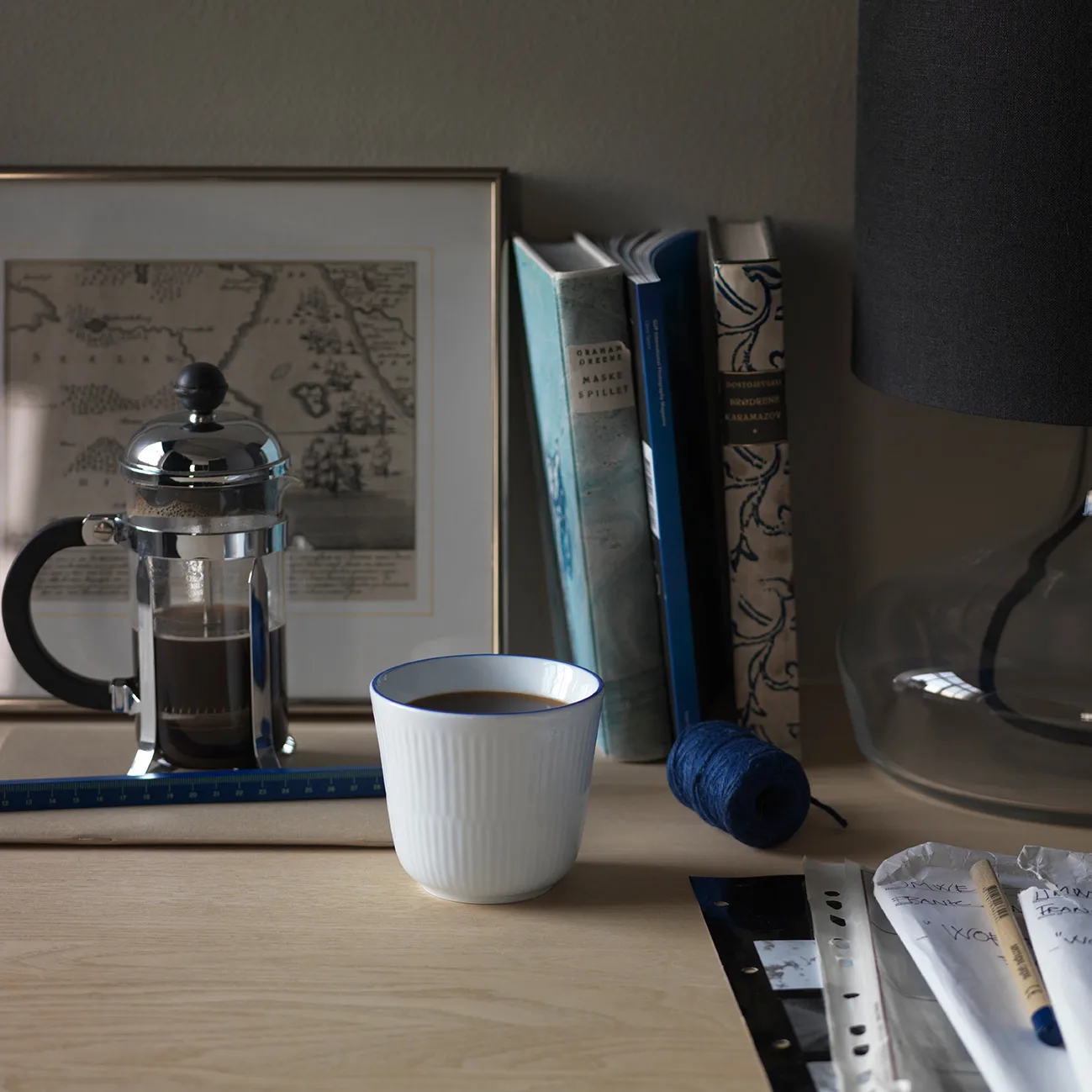 Blueline termokopp 26 cl, Hvit-blå Royal Copenhagen