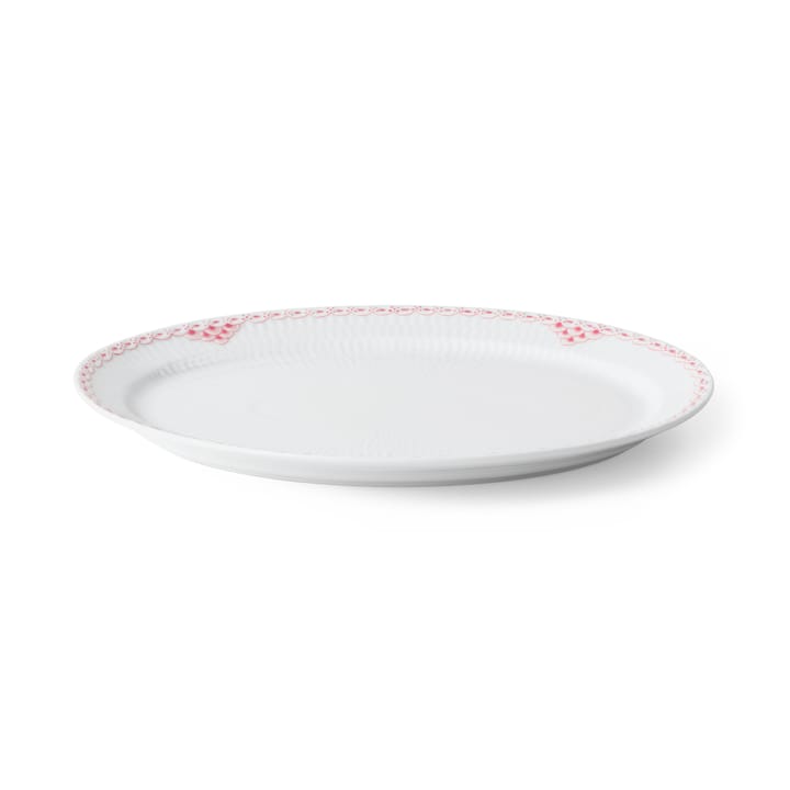 Coral Lace ovalt fat 21x28,5 cm - Korall-hvit - Royal Copenhagen