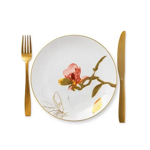 Flora tallerken diameter 22 cm, magnolia Royal Copenhagen