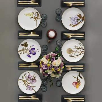 Flora tallerken diameter 22 cm - magnolia - Royal Copenhagen