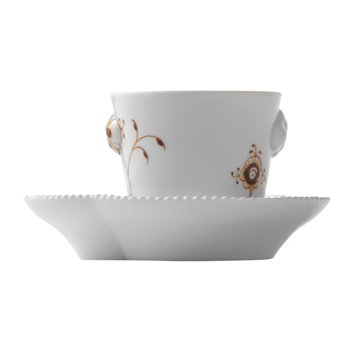 Multicoloured Elements mocca espressokopp og fat, 10 cl Royal Copenhagen