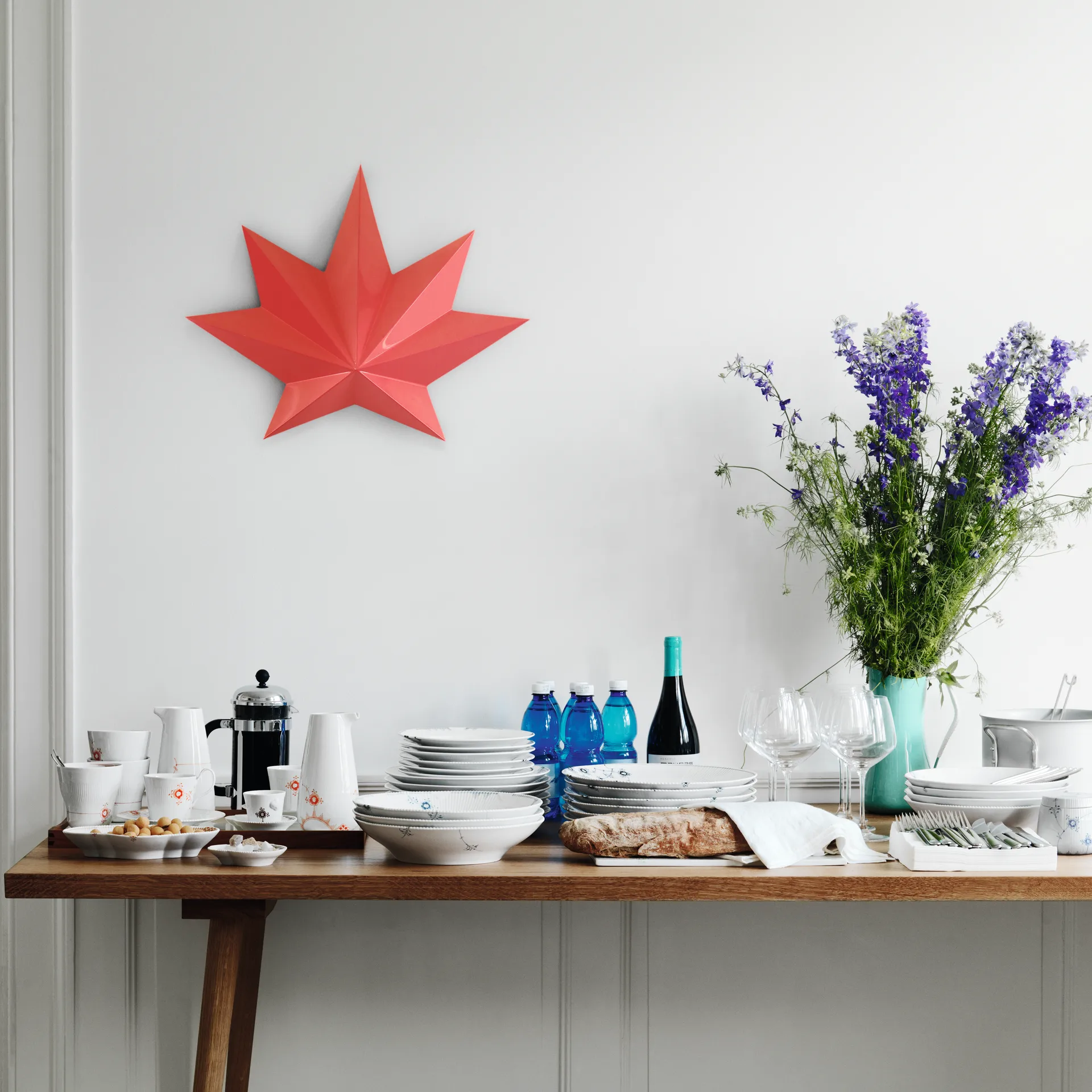 Multicoloured Elements tallerken, Ø 22 cm- blå Royal Copenhagen