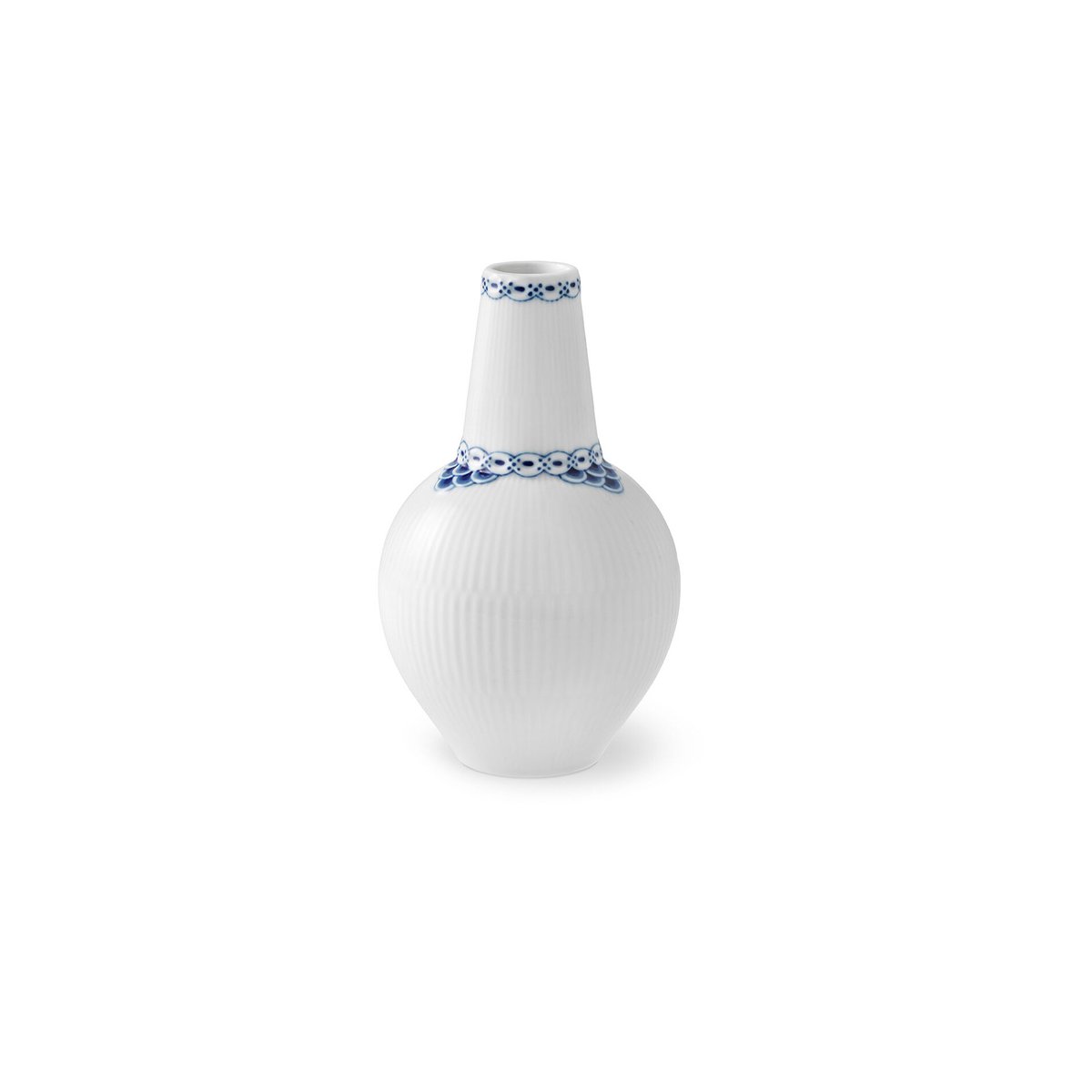 Bilde av Royal Copenhagen Princess vase 15 cm Hvit-blå