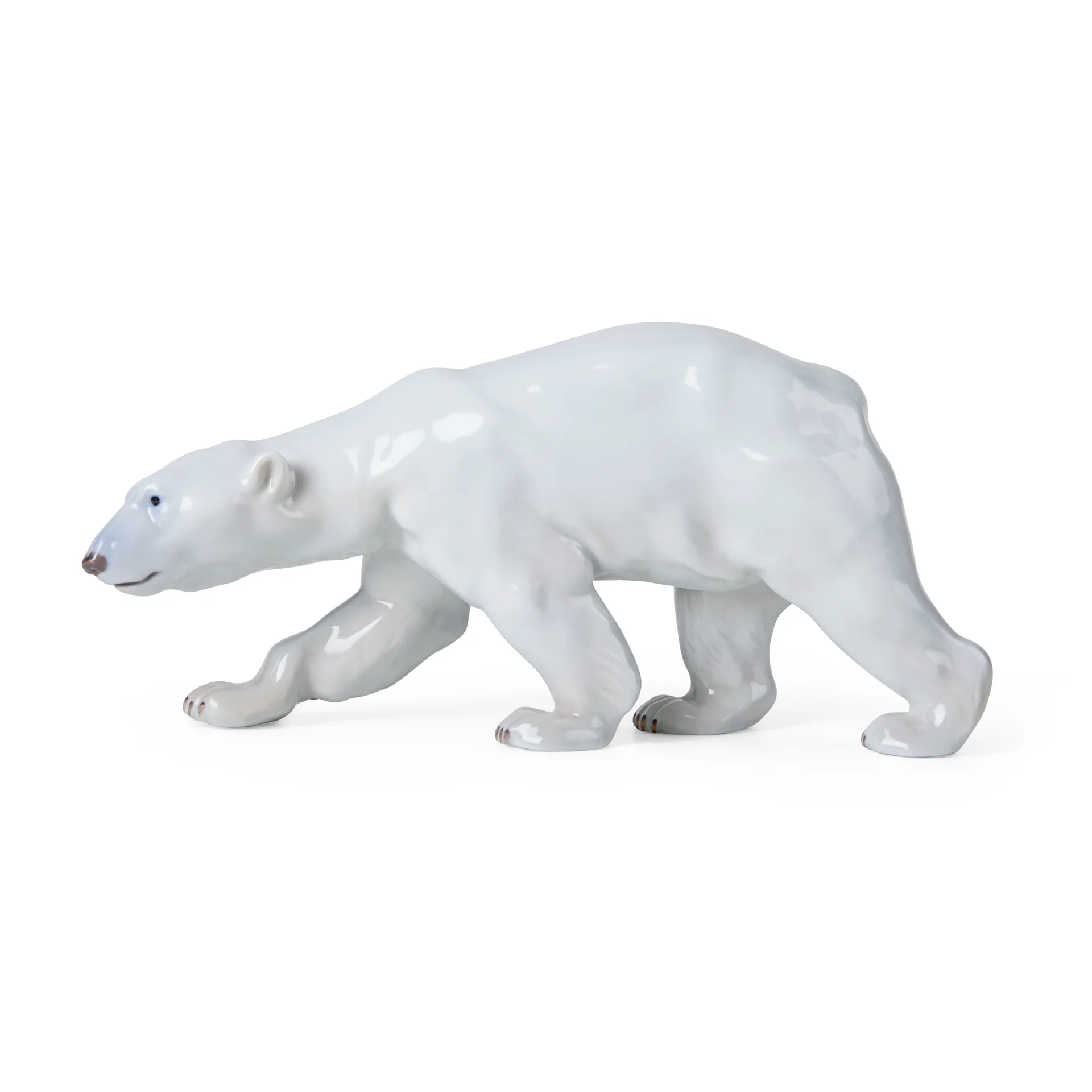Royal Copenhagen dekorasjon gående isbjørn, 14 cm Royal Copenhagen