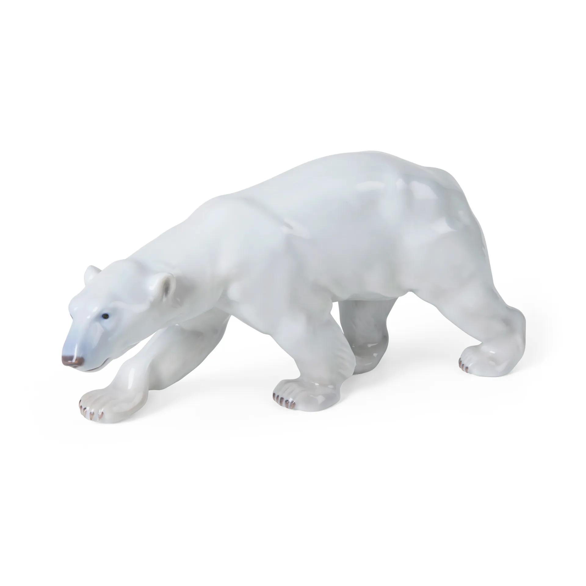 Royal Copenhagen dekorasjon gående isbjørn, 14 cm Royal Copenhagen