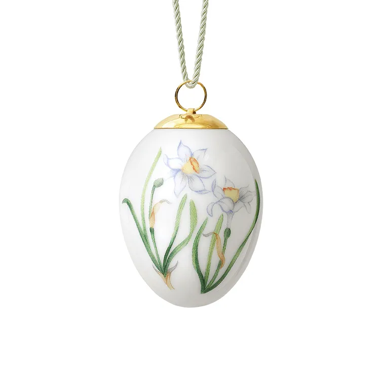 Royal Copenhagen påskeegg 2022 6 cm, Poetens påskelilje knopp Royal Copenhagen