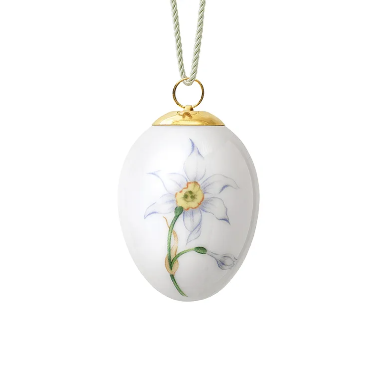 Royal Copenhagen påskeegg 2022 6 cm, Poetens påskelilje knopp Royal Copenhagen