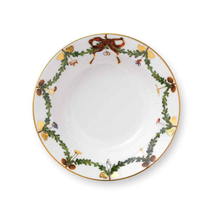 Star Fluted Christmas dyp tallerken - Ø 17 cm - Royal Copenhagen