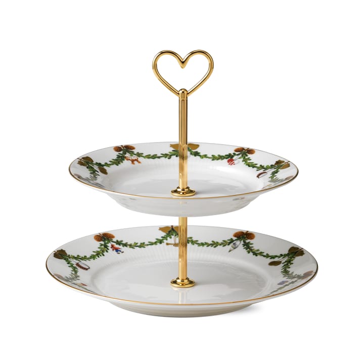 Star Fluted Christmas etasjefat, 23 cm Royal Copenhagen