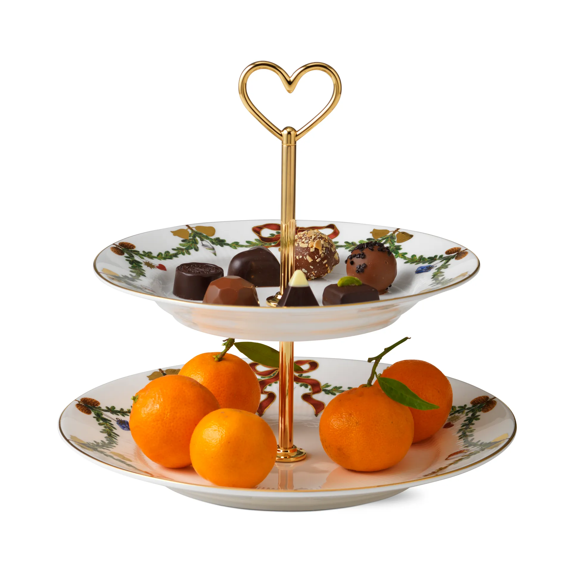 Star Fluted Christmas etasjefat, 23 cm Royal Copenhagen