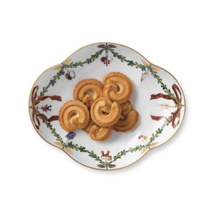 Star Fluted Christmas fat, Ø 18 cm Royal Copenhagen