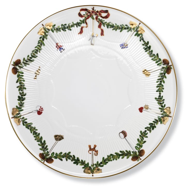 Star Fluted Christmas kakefat - Ø32 cm - Royal Copenhagen