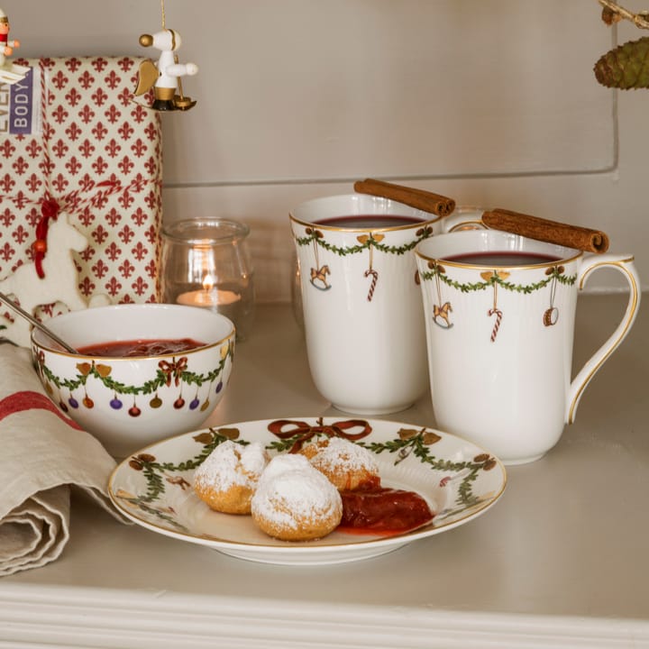 Star Fluted Christmas kopp 2 stk, 33 cl Royal Copenhagen