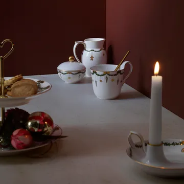 Star Fluted Christmas kopp med høy hank - 33 cl - Royal Copenhagen