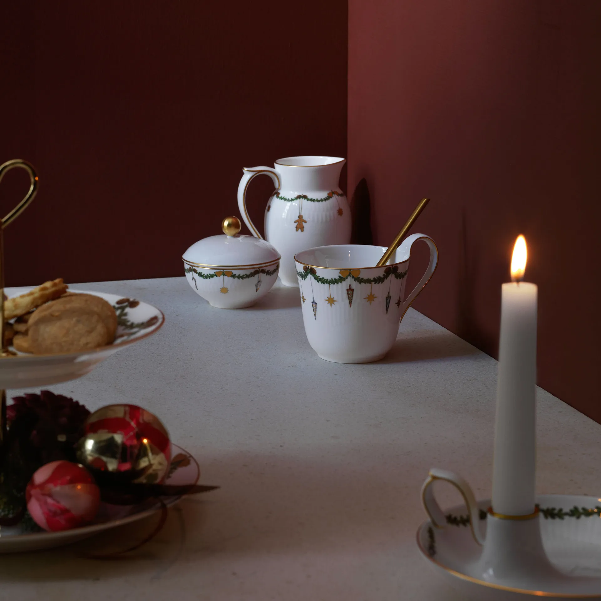 Star Fluted Christmas melkekanne, 39 cl Royal Copenhagen