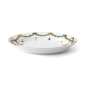 Star Fluted Christmas ovalt fat - 25,4x34,5 cm - Royal Copenhagen