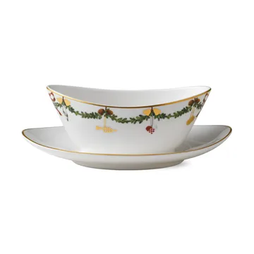 Star Fluted Christmas sausekål med fat - 43 cl - Royal Copenhagen