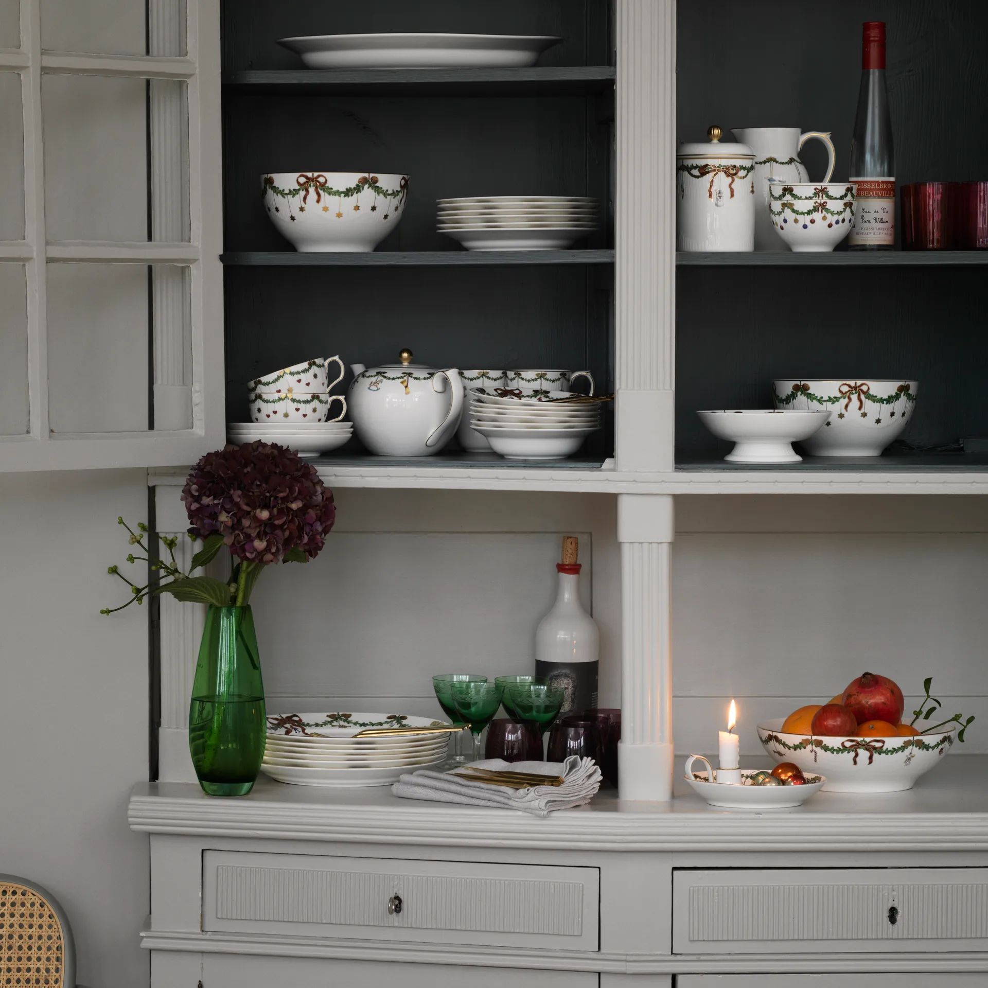 Star Fluted Christmas skål 2 stk, 30 cl Royal Copenhagen