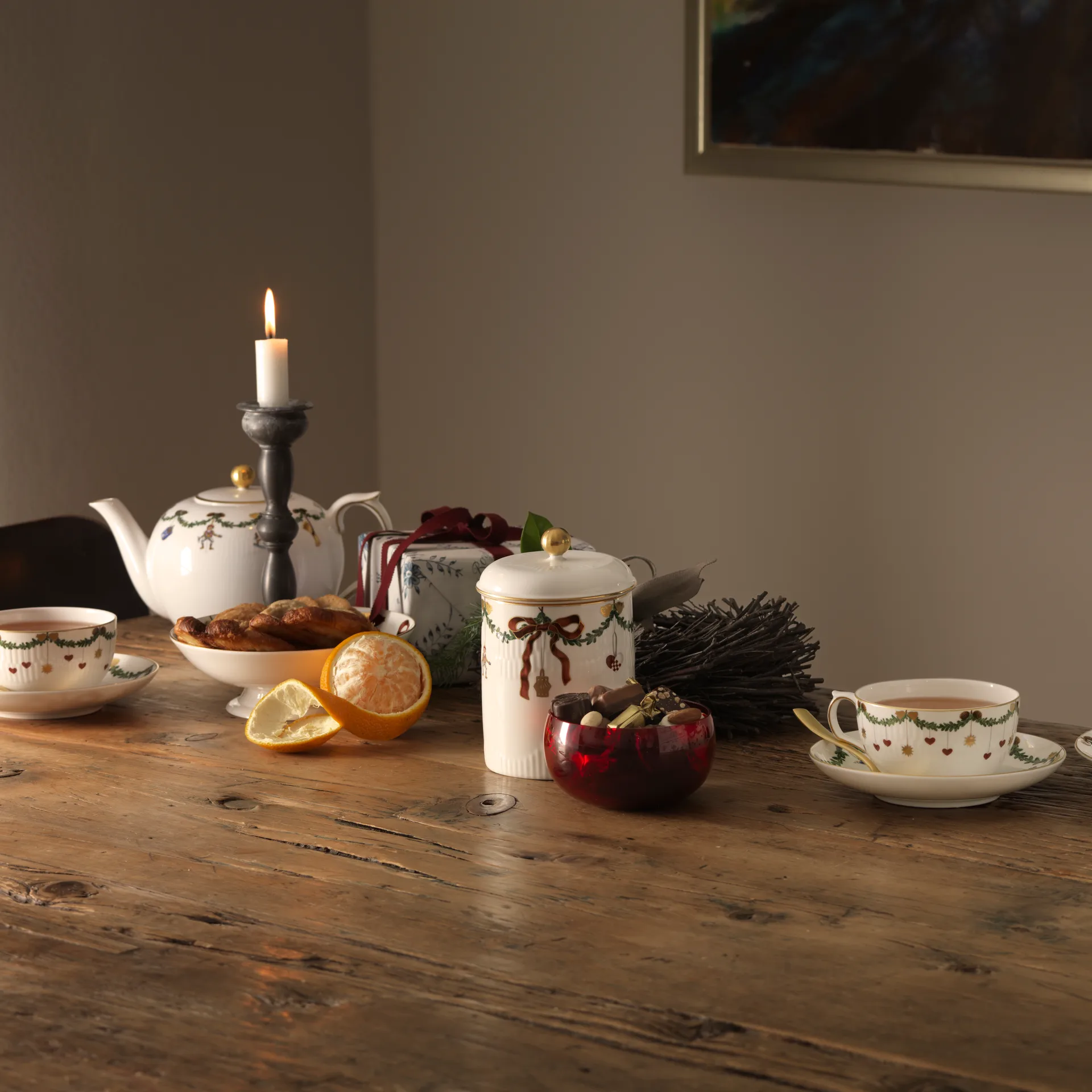 Star Fluted Christmas tekanne, 140 cl Royal Copenhagen