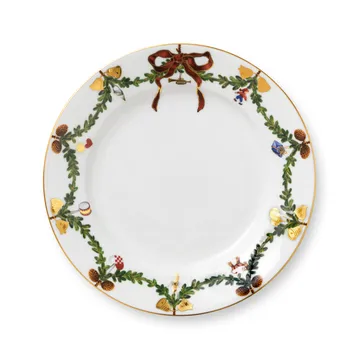 Star Fluted tallerken jul - Ø 22 cm - Royal Copenhagen
