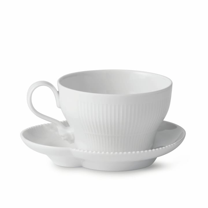 White Elements kopp med fat 26 cl, 26 cl Royal Copenhagen