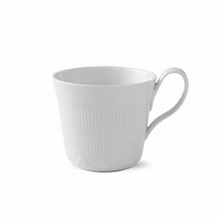 White Elements kopp med høy hank - 35 cl - Royal Copenhagen