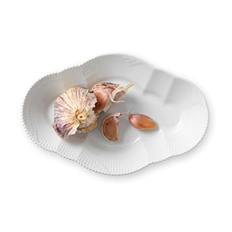 White Elements serveringsfat - Diameter 23 cm - Royal Copenhagen