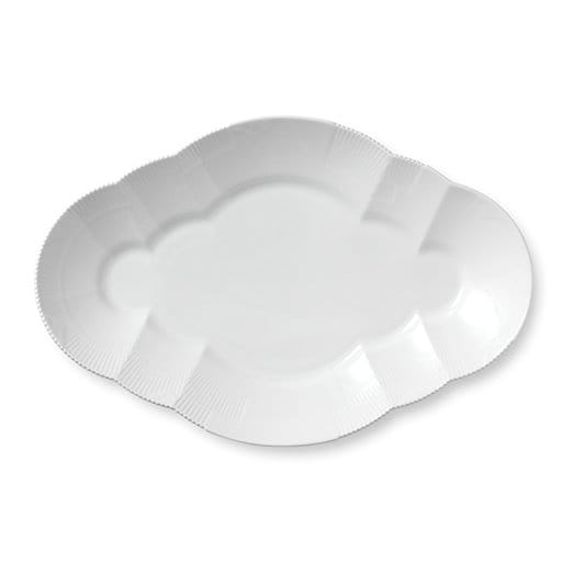 White Elements serveringsfat, Diameter 38,5 cm Royal Copenhagen
