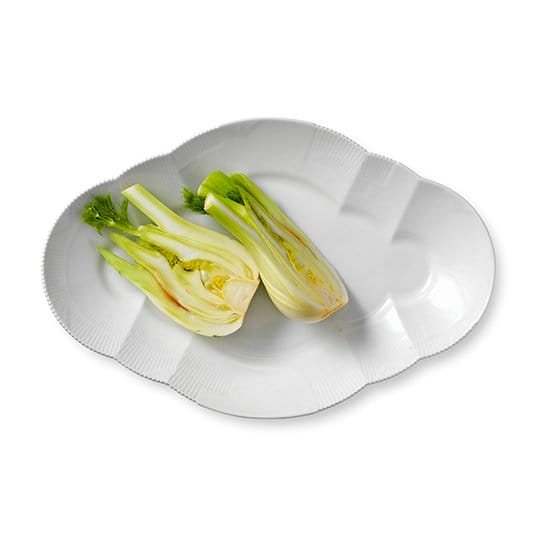 White Elements serveringsfat, Diameter 38,5 cm Royal Copenhagen